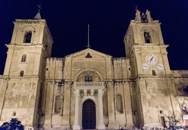 Gece, Valletta, Malta St. John Katedrali