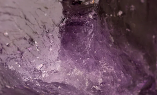 Amethyst crystal zamykania się makro — Zdjęcie stockowe