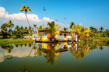 Kerala önemsizden geleneksel yerel evde