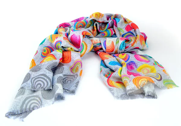 Renkli rengarenk Hint eşarp izole