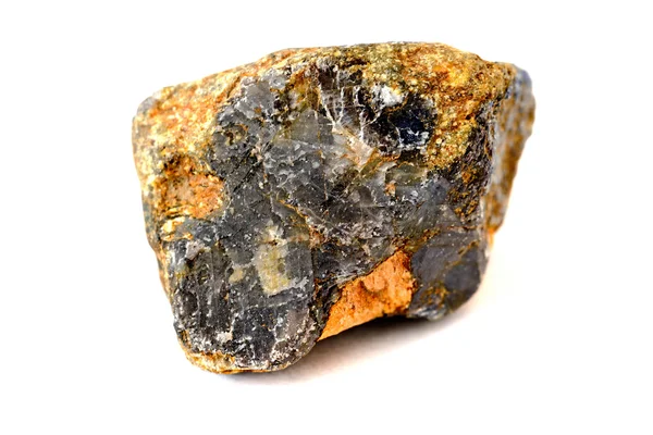Corundum rock isolated on white — Stock Photo, Image