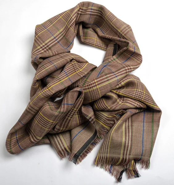 PAŞMİNA chekered kahverengi eşarp