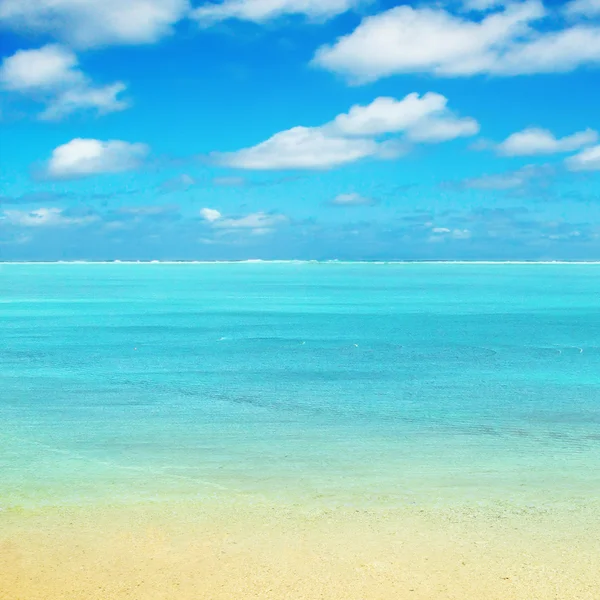 Tropik plaj ve deniz — Stok fotoğraf