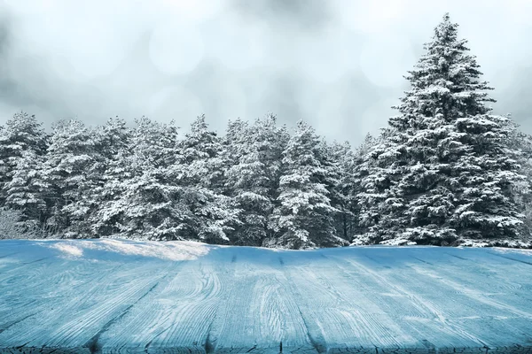 Winterweg — Stockfoto