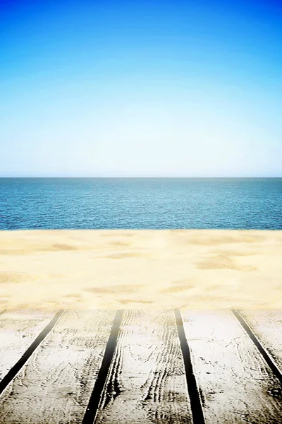 Praia de areia — Fotografia de Stock