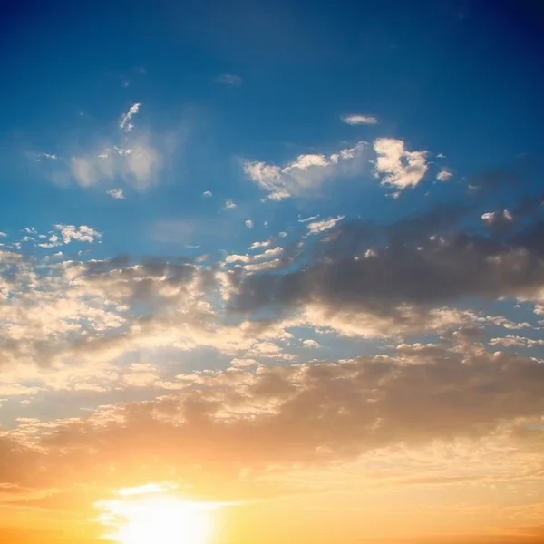 Cielo del atardecer — Foto de Stock