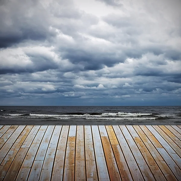 Bewolkt Baltische Zee — Stockfoto