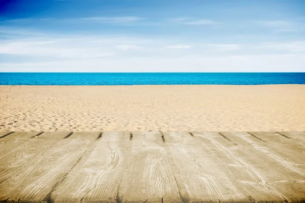 Playa tropical con sendero — Foto de Stock