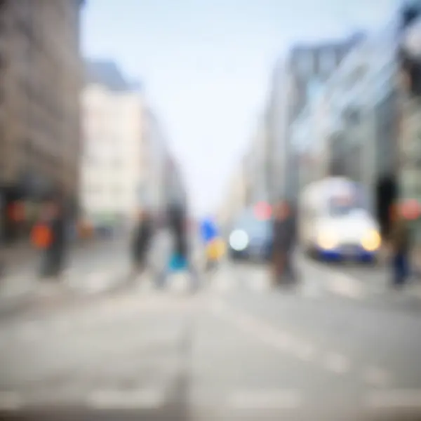 Pedestre na rua — Fotografia de Stock