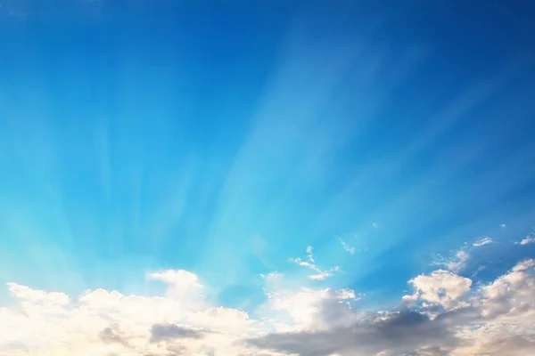 Céu azul do por do sol — Fotografia de Stock