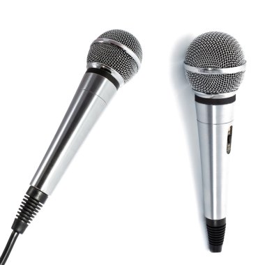 Microphone with cable clipart