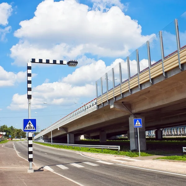 Crosswalk zebra road — Stock Photo, Image