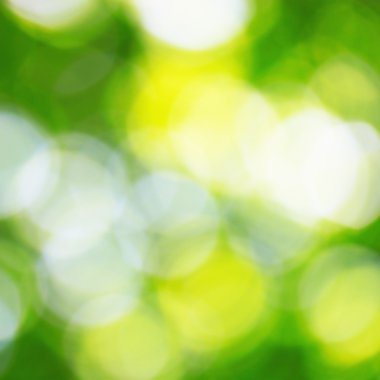 Yeşil bokeh arka plan