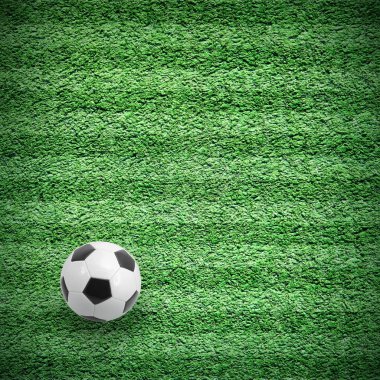 topu ve futbol sahası