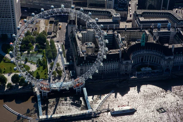 Wielka Brytania Londyn London Eye Tamiza — Zdjęcie stockowe