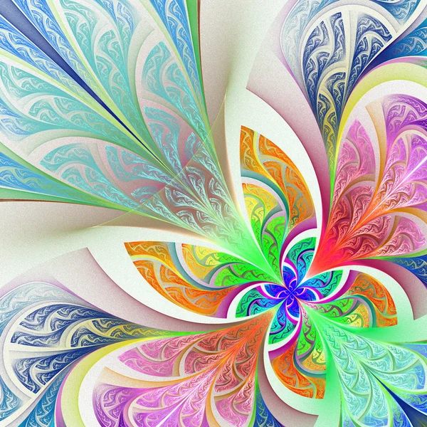 Multicolored flower pattern in stained-glass window style. You c — Stock Photo, Image