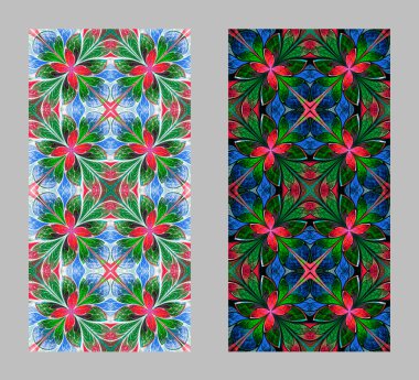 Cep telefonu kapağında fraktal tasarımlı güzel desenler var.