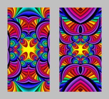 Cep telefonu kapağında fraktal tasarımlı güzel desenler var.