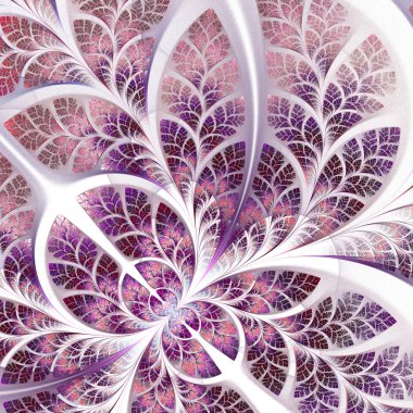 Muhteşem fraktal desende violet. Koleksiyon - ağaç bitki örtüsü. Y