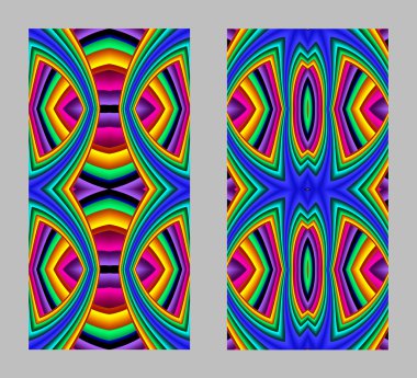 Cep telefonu kapağında fraktal tasarımlı güzel desenler var.