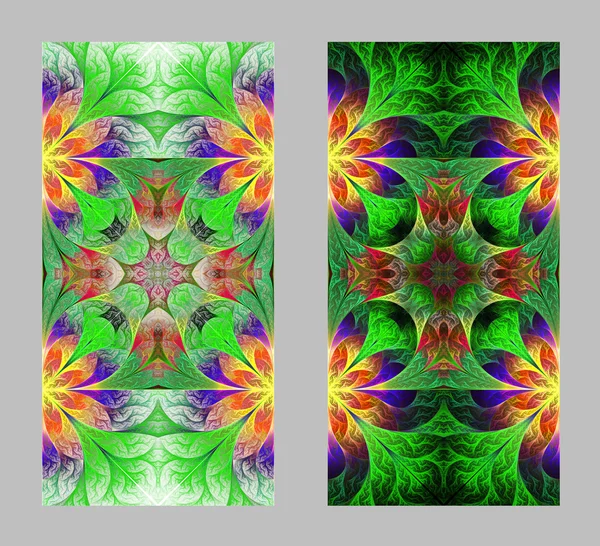 Mobiele telefoonhoes terug met mooi patroon in fractal design — Stockfoto