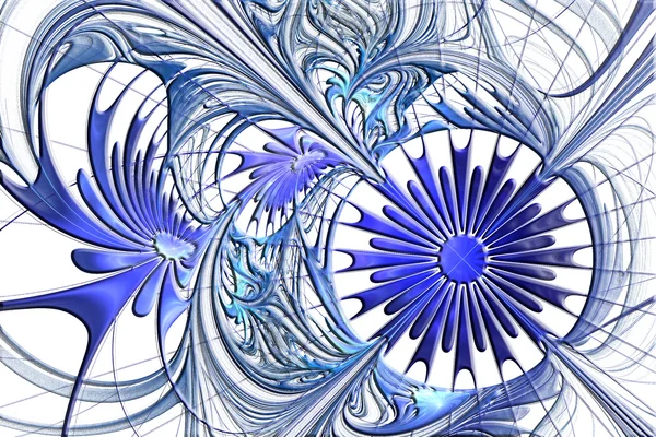 Fondo floral en diseño fractal con efecto relieve. Artwor. —  Fotos de Stock