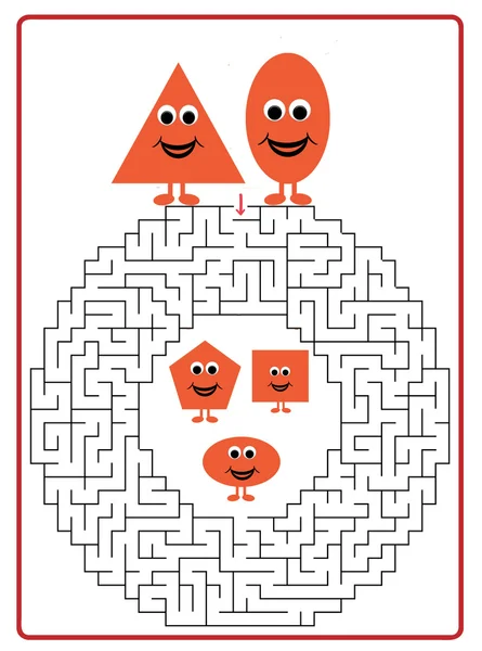 Funny maze game for Preschool Children. — Stock Photo, Image