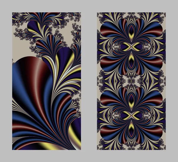 Mobiele telefoonhoes terug met mooi patroon in fractal design — Stockfoto