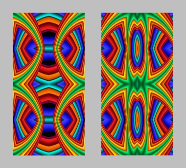 Cep telefonu kapağında fraktal tasarımlı güzel desenler var.