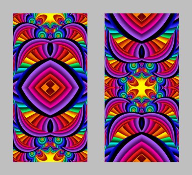 Cep telefonu kapağında fraktal tasarımlı güzel desenler var.