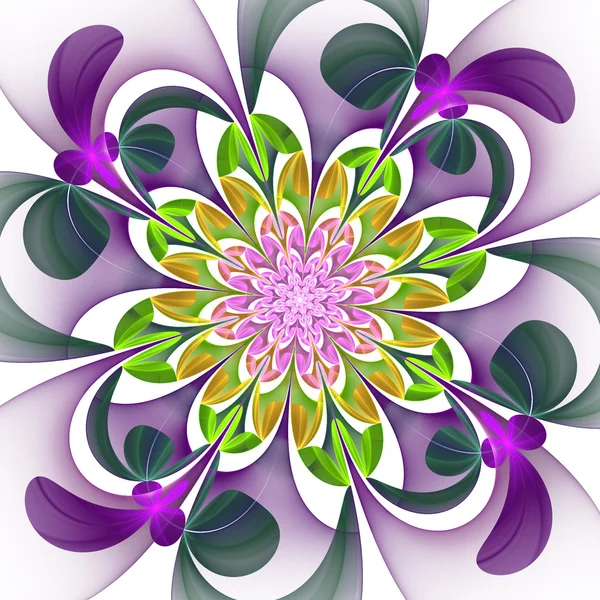 Fabulous multicolored flower pattern. You can use it for invitat — Stock Photo, Image