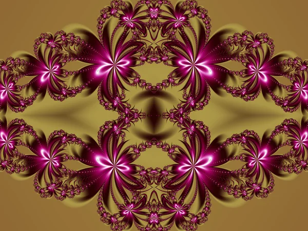 꽃 프랙탈 패턴입니다. 초대, 그것을 사용할 수 있습니다 노트북 — 스톡 사진