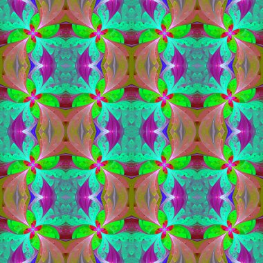 Vitray Rüzgar çok renkli güzel simetrik desen