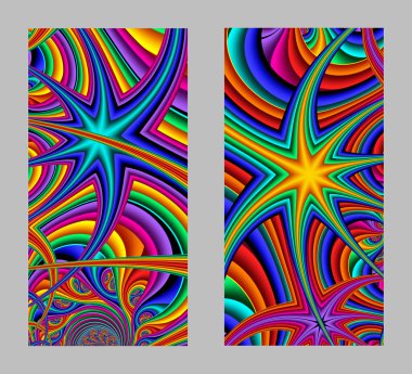 Cep telefonu kapağında fraktal tasarımlı güzel desenler var.