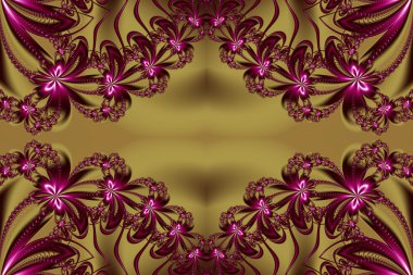 Çiçek fraktal deseni. Sen-ebilmek kullanma o için davetiye, defter