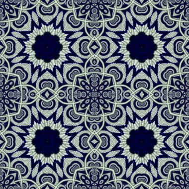 Daire süsü ile soyut sorunsuz openwork arka plan. Sen