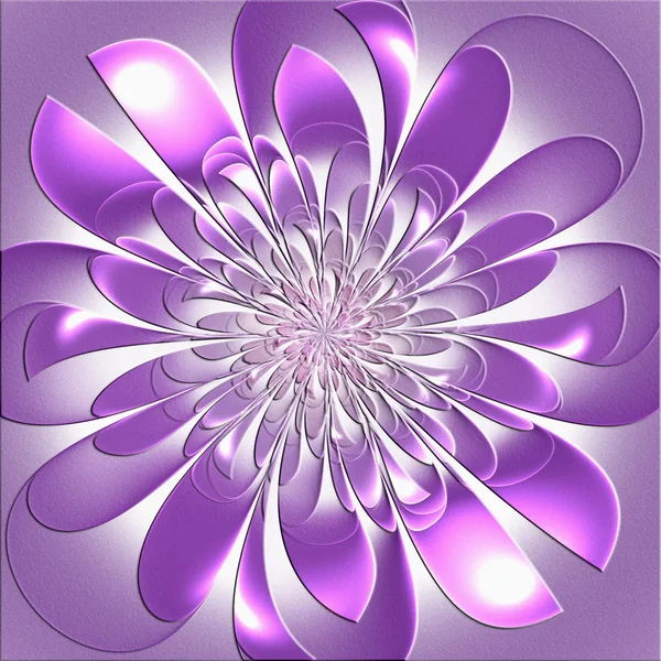 Prachtige weelderige fractal bloem met reliëfeffect. Artwork voor — Stockfoto