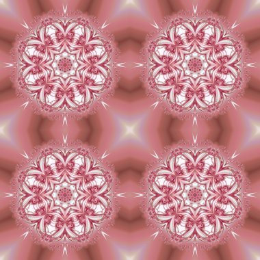 Çiçek daire süsleme ile Seamless modeli. Sen-ebilmek kullanma o için