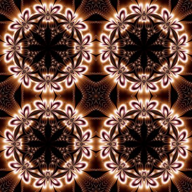 Çiçek daire süsleme ile Seamless modeli. Sen-ebilmek kullanma o için