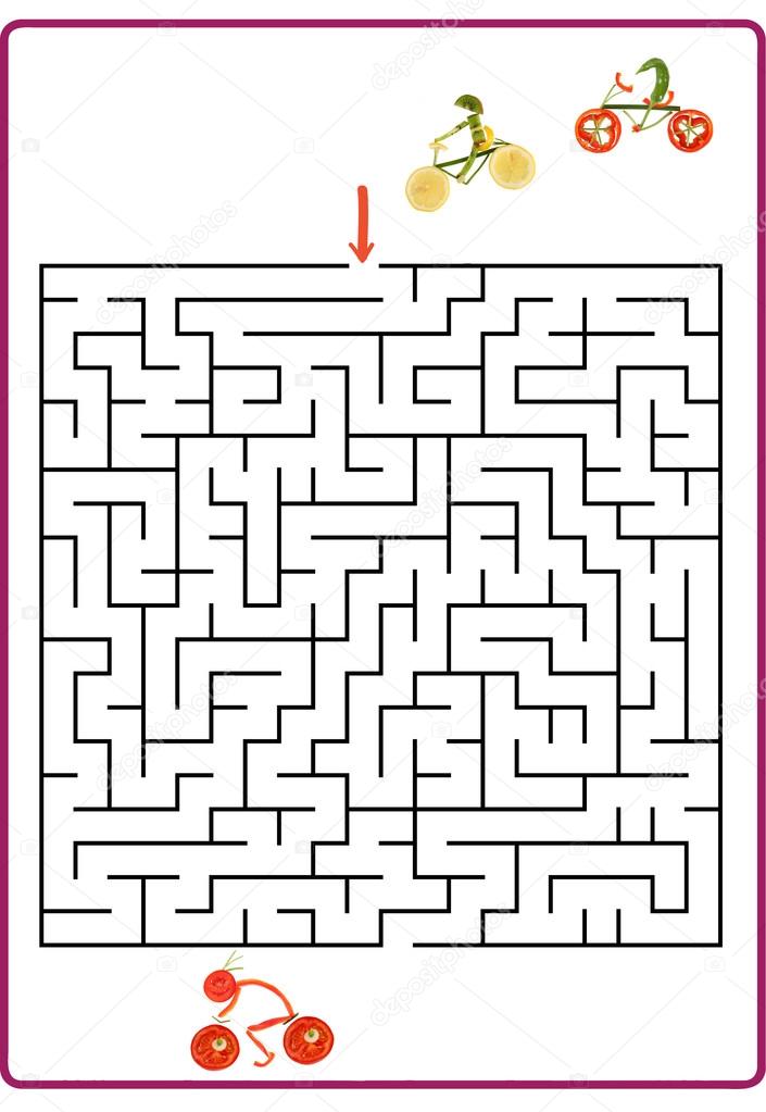 Funny maze game for Preschool Children. — Stock Photo ...