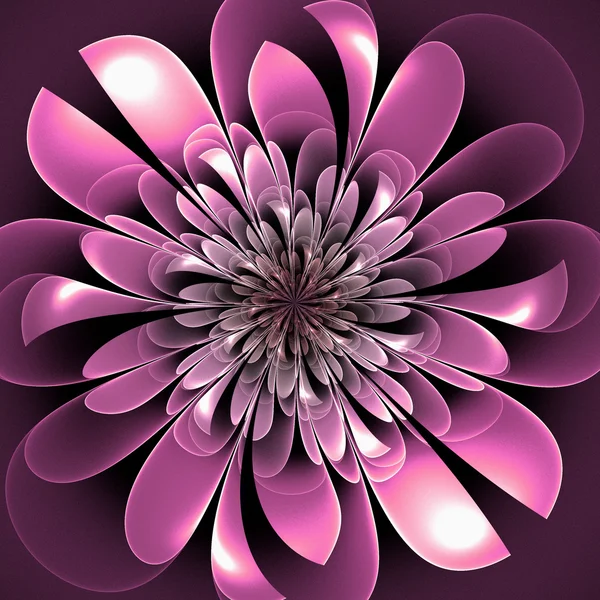 Belle fleur fractale luxuriante. Création pour la conception créative, art — Photo