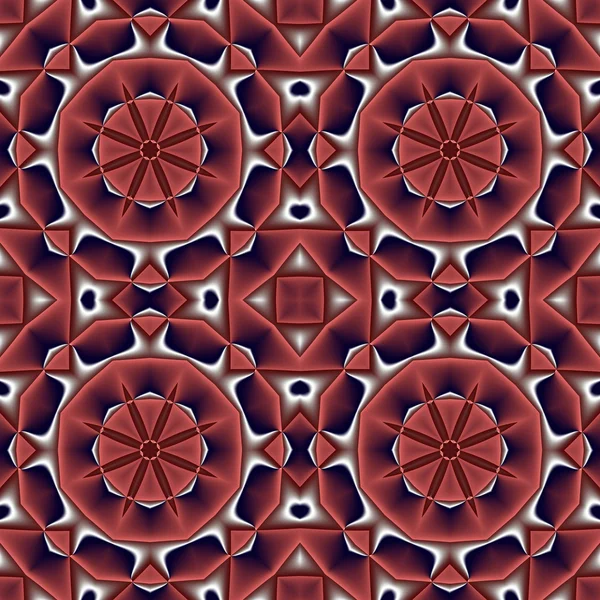 Patrón sin costura abstracto con círculo y ornamento geométrico. Yo... — Foto de Stock