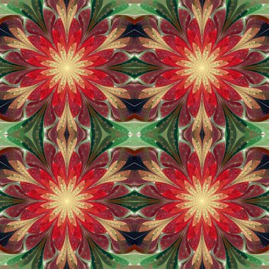 Çok renkli kesintisiz arka planda vitray pencere stili. 