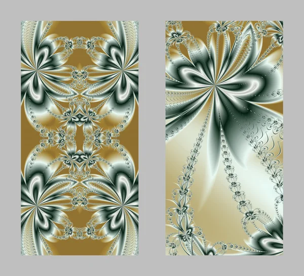Capa de telefone celular de volta com belo padrão em design fractal — Fotografia de Stock