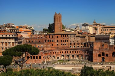 Roma, İtalya, 11 Nisan 2016: Nati balkon görünümünden