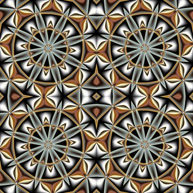 Daire ve geometrik süsleme ile soyut seamless modeli. Yo