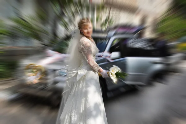 抽象背景。婚礼。径向变焦模糊效果 defocusi — 图库照片