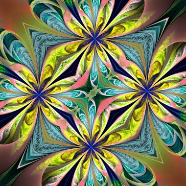 Muhteşem sorunsuz arka planda fraktal tasarım. Koleksiyon - fro