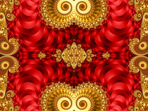 Spiral desenli güzel arka plan. Kırmızı ve sarı palet — Stok fotoğraf