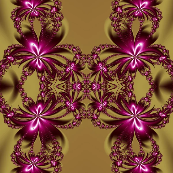 Blomst fraktal mønster. Du kan bruge det til invitationer, notesbog - Stock-foto